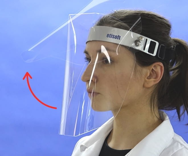 Uchylna Przyłbica ochronna VISOR MASK