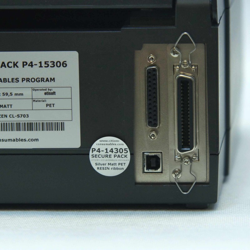 SECURE PACK fi 25mm etykiety plombowe z kalką termotransferową P4-14305