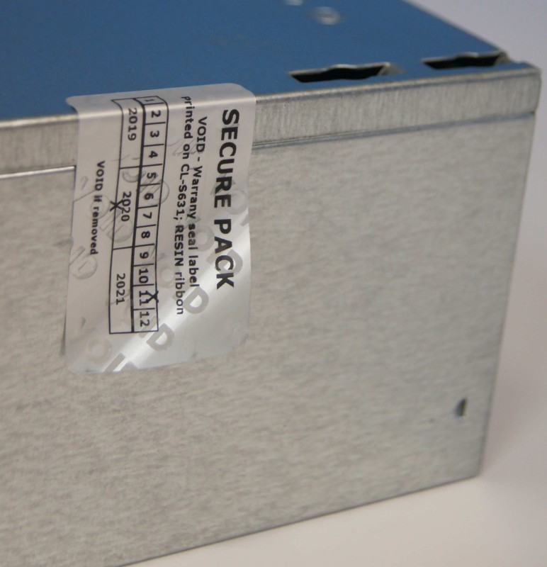 SECURE PACK 30x11mm etykiety plombowe z kalką termotransferową P4-14301
