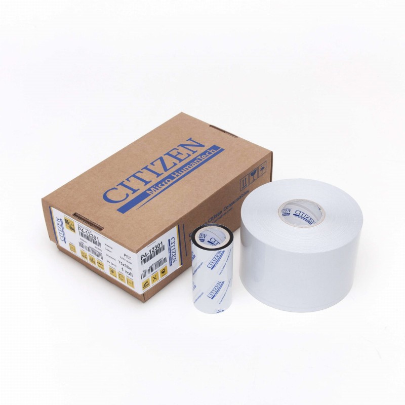 SHELF PACK etykiety do oznaczania półek magazynowych 70mm x 38mb z kalką termotranferową P4-12301