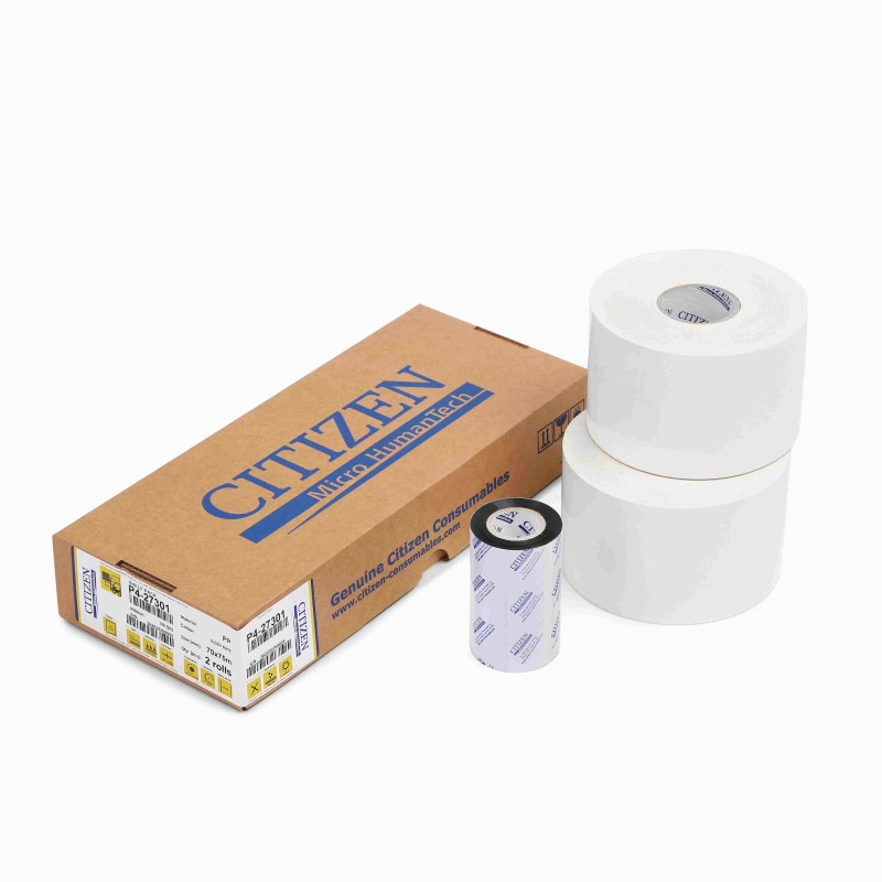 SHELF PACK etykiety do oznaczania półek magazynowych 70mm x 75mb z kalką termotranferową P4-27301