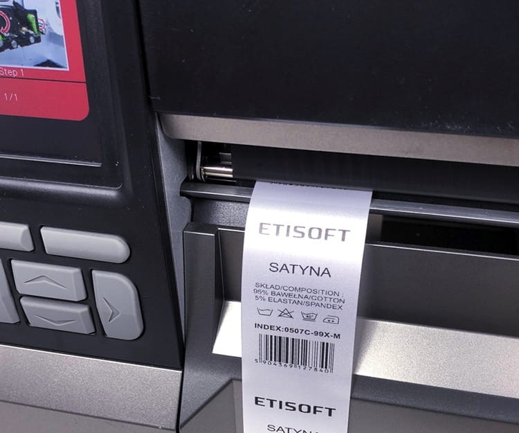 Metka satynowa drukowanie