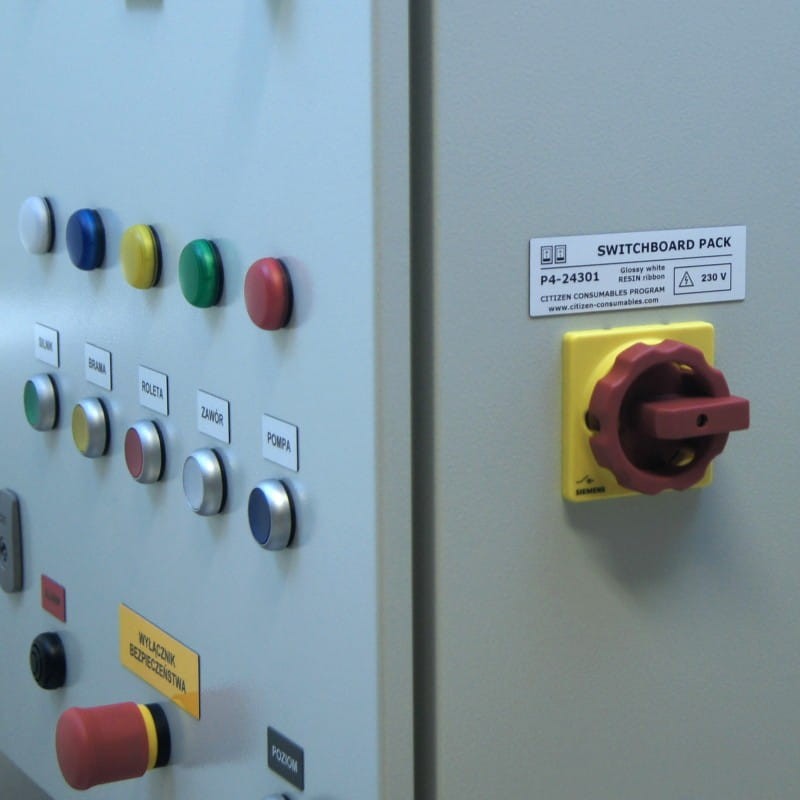 SWITCHBOARD PACK 100x30 etykiety do oznaczania paneli i szaf sterowniczych P4-24301