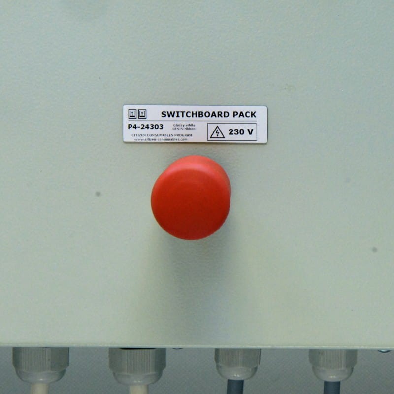 SWITCHBOARD PACK 70x18 etykiety do oznaczania paneli i szaf sterowniczych P4-24303