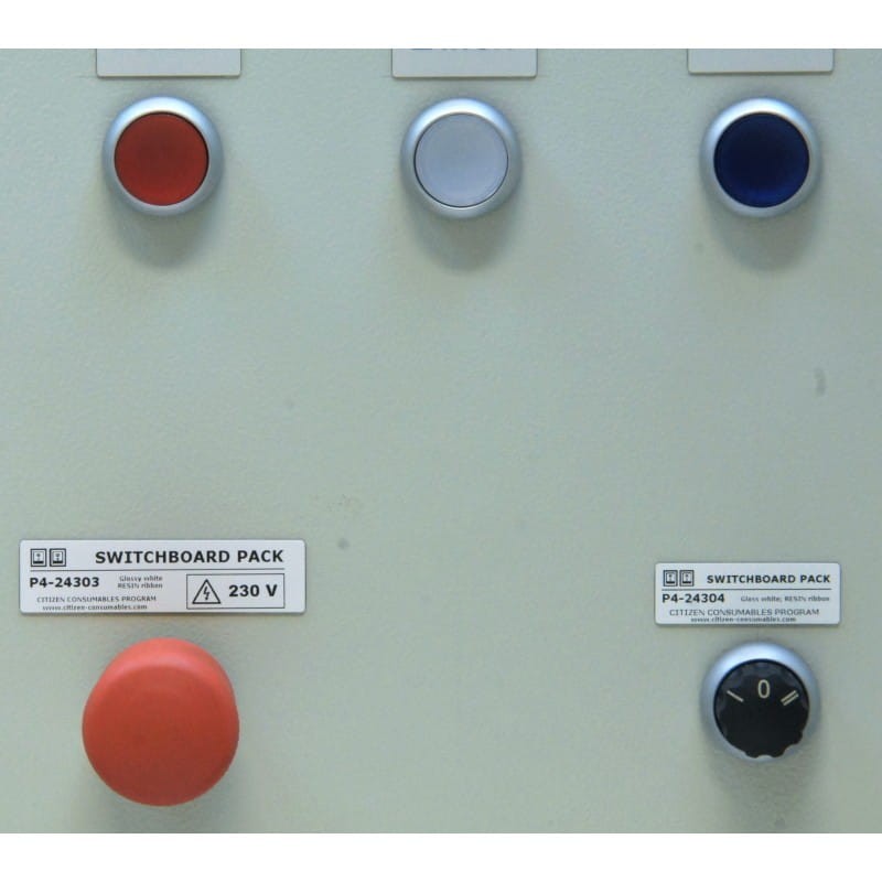 SWITCHBOARD PACK 45x15 etykiety do oznaczania paneli i szaf sterowniczych P4-24304