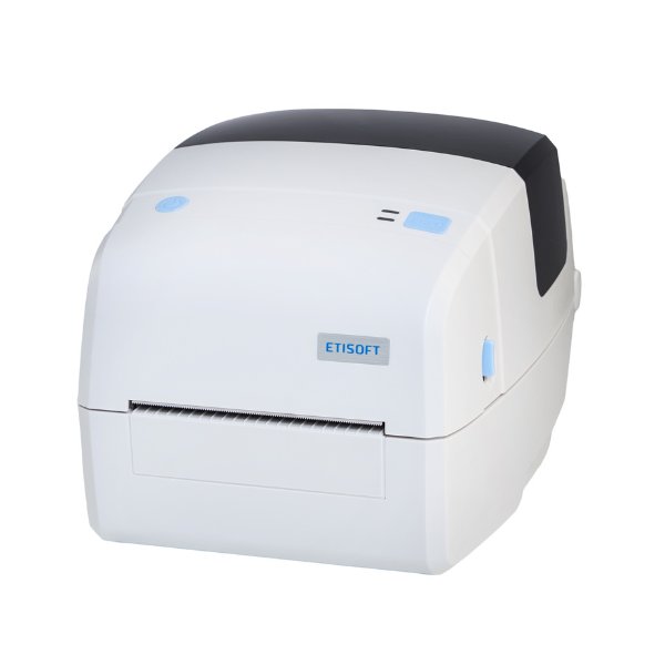 ETISOFT iD4S 300 dpi – biurkowa drukarka termiczna do etykiet z USB i Ethernet